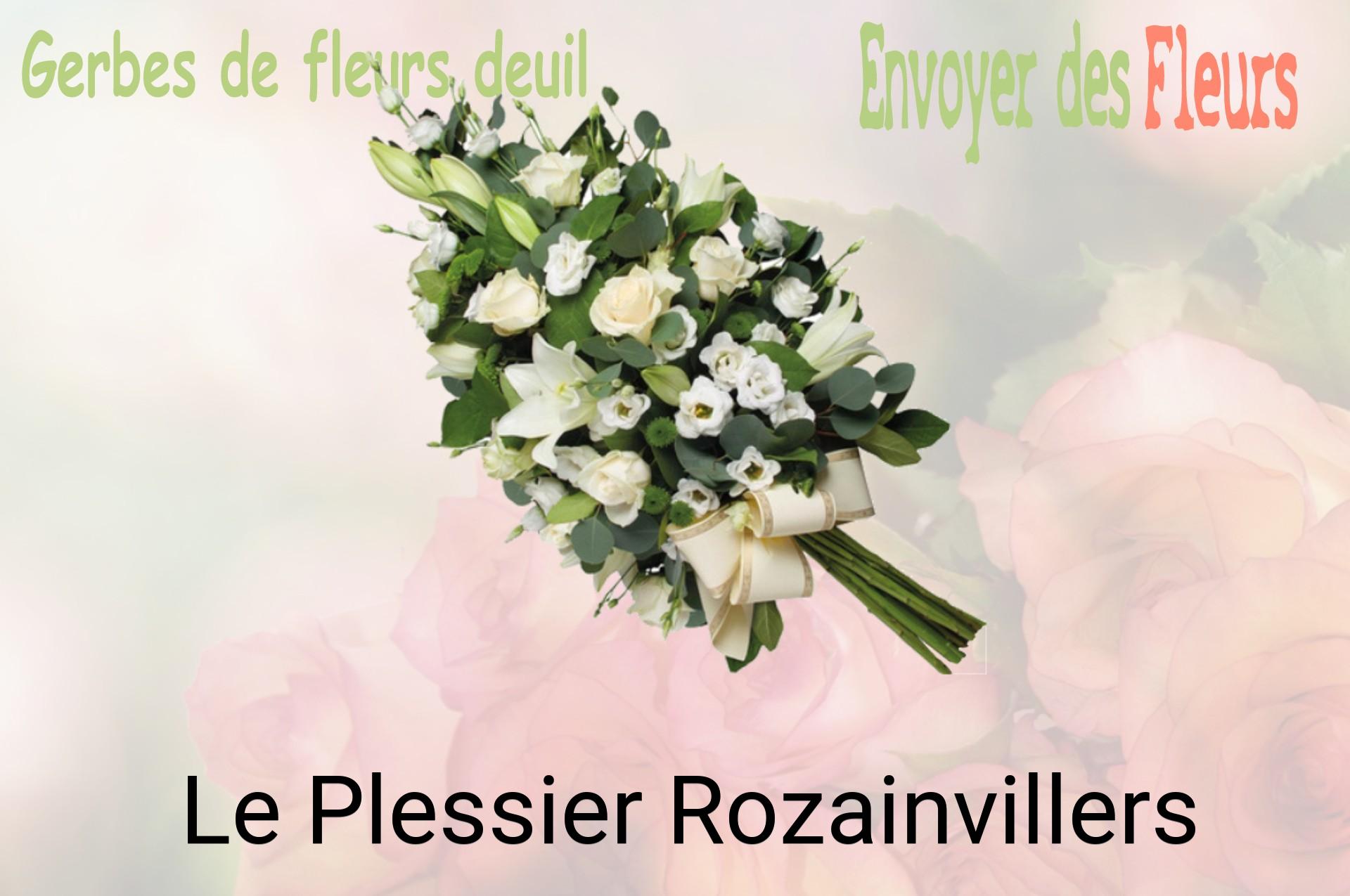 Gerbe de fleurs de deuil livrée à Le Plessier-Rozainvillers